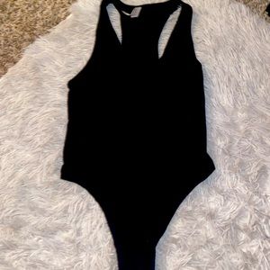 Black American Apparel razorback bodysuit size M